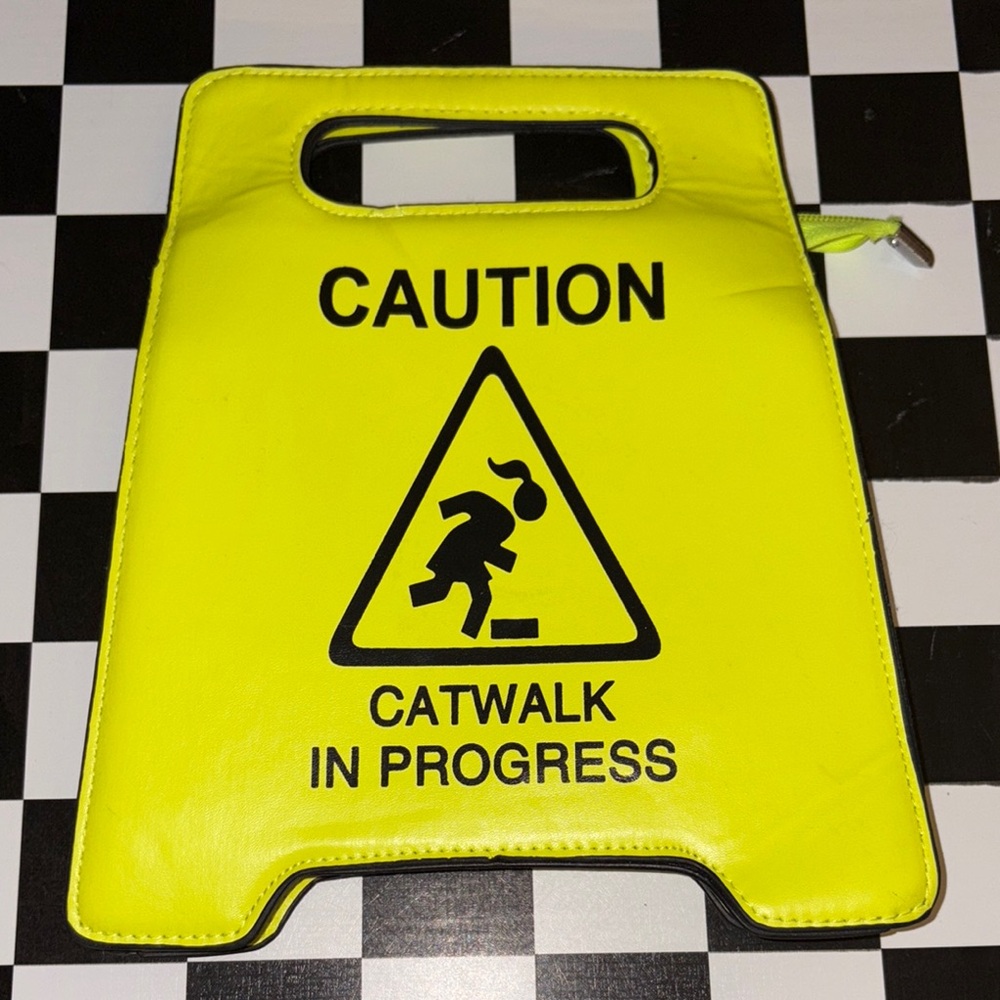 Yellow Caution Catwalk Bag